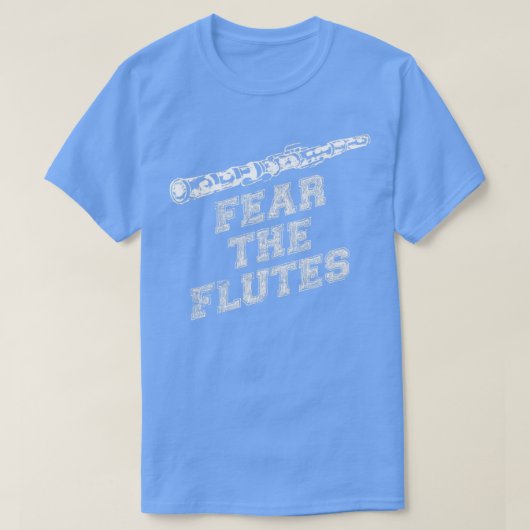 フルート音楽おもしろい引用文 Tシャツ (デザイン正面)