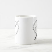 フルート音楽ノートCoffee Mug コーヒーマグカップ (中央)