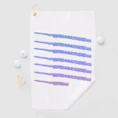 フルート音楽ピンクブルーパープル ゴルフタオル (インサイチュ)