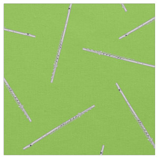 フルート音楽ミュージシャンルームデコールグリーン ファブリック