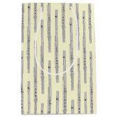 フルート音楽先生バンド ミディアムペーパーバッグ (正面)