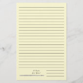 フルート音楽先生バンド 便箋 (裏面)