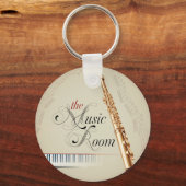 フルート音楽室 キーホルダー (正面)