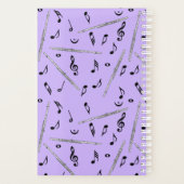 フルート音符パターン プランナー手帳 (裏面)