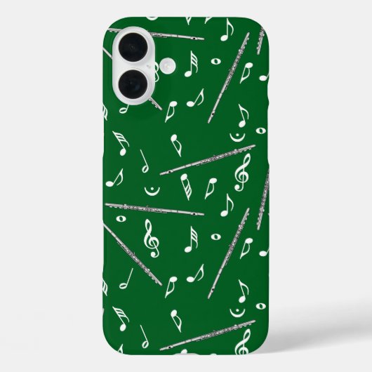 フルート音符パターン Case-Mate iPhoneケース (裏面)