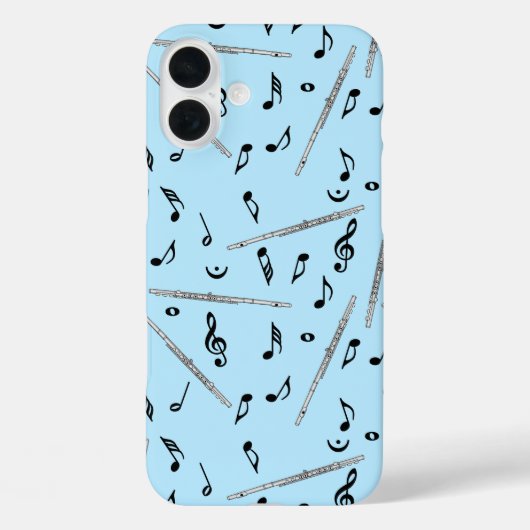 フルート音符パターン Case-Mate iPhoneケース (裏面)