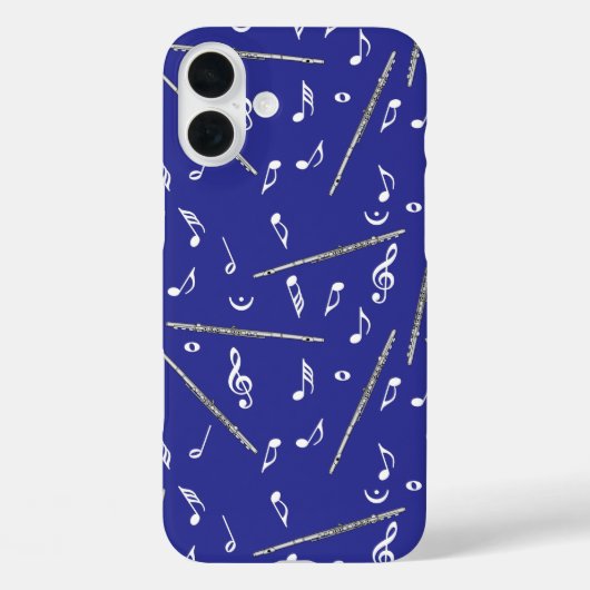 フルート音符パターン Case-Mate iPhoneケース (裏面)