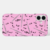 フルート音符パターン Case-Mate iPhoneケース (裏面 (横))