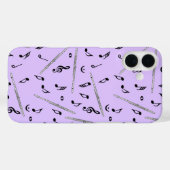 フルート音符パターン Case-Mate iPhoneケース (裏面 (横))