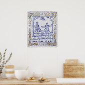 「フルート魔法」の情景を描いた額 ポスター (キッチン)