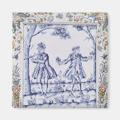 「フルート魔法」の情景を描いた額 マグネット (正面)