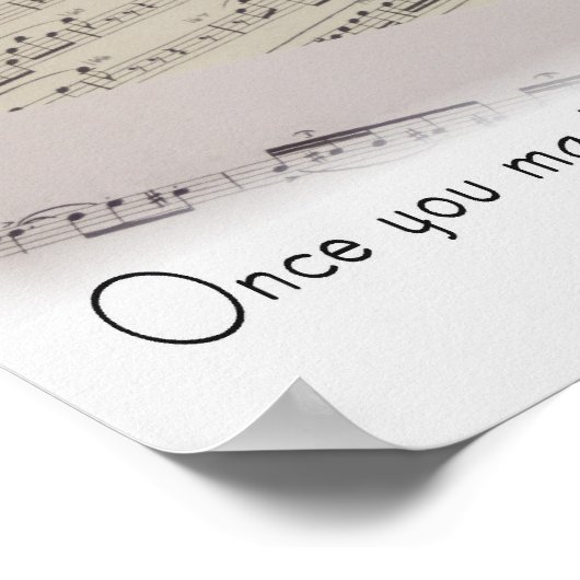 フルート – エネルギーと美しい ポスター (角)