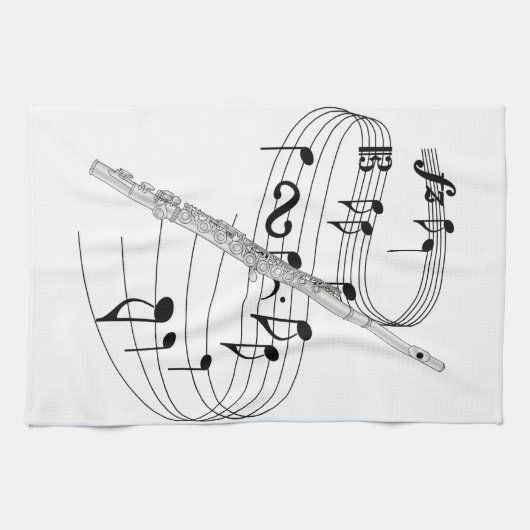 フルート キッチンタオル (横)