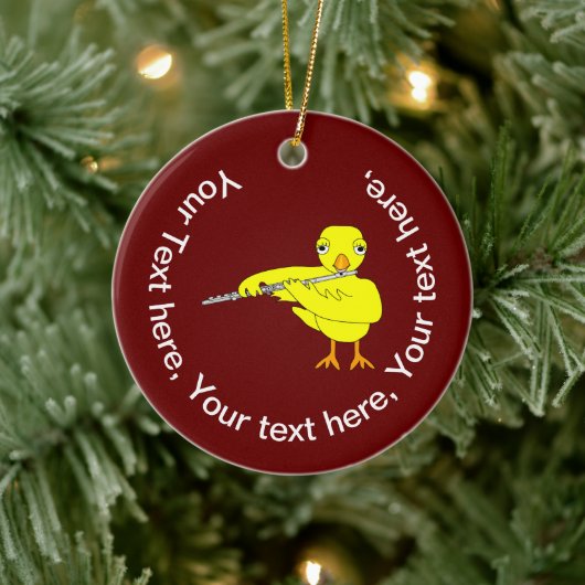 フルート・シック セラミックオーナメント (ツリー)