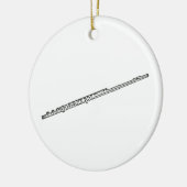 フルート"スケッチ" セラミックオーナメント (左)