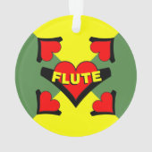 フルート(ハート) オーナメント (裏面)