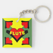 フルート(ハート) キーホルダー (裏面)