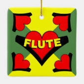 フルート(ハート) セラミックオーナメント (裏面)