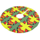 フルート(ハート) ブラッシュドポリエステルツリースカート (アングル)