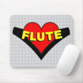 フルート(ハート) マウスパッド (マウス)