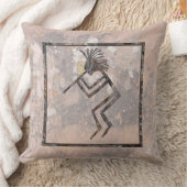 フルート・プレーヤー・ペトログリフ・トーキング・キャニオン、ニューメキシコ クッション (ブランケット)