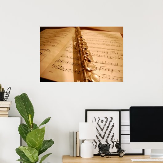 フルート ポスター (ホームオフィス)