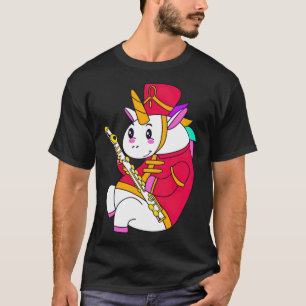 フルート・ユニおもしろいコーンの驚きの屁一色 Tシャツ