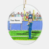 フルート – 女性 セラミックオーナメント (左)