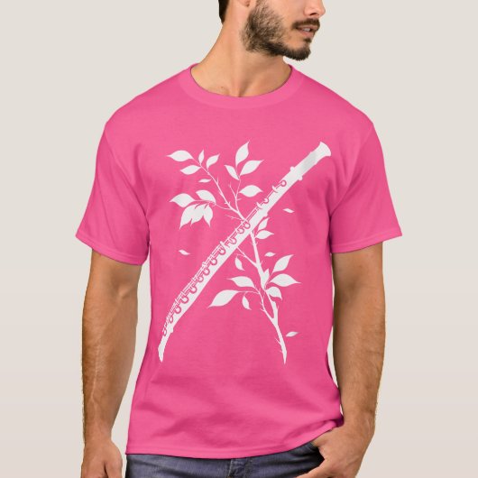 フルート 木管楽器 オーケストラ Tシャツ (正面)