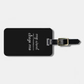 フルート – 杖を吹く人が贈り物に選んだ ラゲッジタグ (正面横)