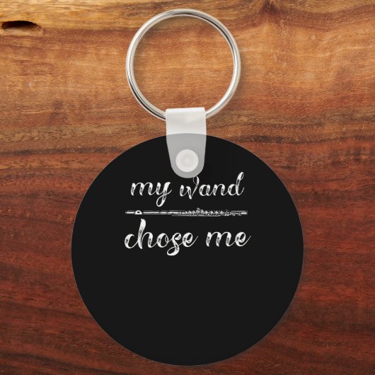 フルート – Flutist私の杖は私のギフトを選んだ キーホルダー (正面)