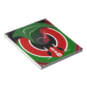 フルードケニア国旗Hakuna Matata ノートパッド (アングル)