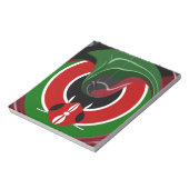 フルードケニア国旗Hakuna Matata ノートパッド (回転)