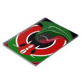 フルードケニア国旗Hakuna Matata ノートブック (左側)