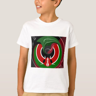 フルードケニア国旗Hakuna Matata Tシャツ