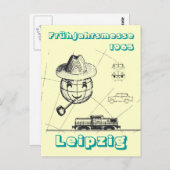 フルーハースミーゼライプツィヒヴェルベデザインDDR ポストカード (正面/裏面)