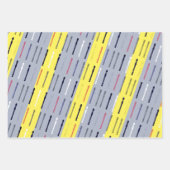 フルーモダントシンプルカッコいい音楽フルートミニマル奏者 ラッピングペーパーシート (正面2)