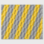 フルーモダントシンプルカッコいい音楽フルートミニマル奏者 ラッピングペーパー (フラット)