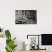 フルーリスラオートゥエプランテピンクフローラ ポスター (ホームオフィス)