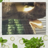 フルーリーツリートラックズベッドに砂糖ぶら下がったグライダー キッチンタオル (折り畳み)