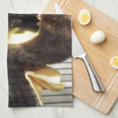 フルーリーツリートラックズベッドに砂糖ぶら下がったグライダー キッチンタオル (四つ折り)