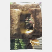 フルーリーツリートラックズベッドに砂糖ぶら下がったグライダー キッチンタオル (縦)