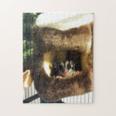 フルーリーツリートラックズベッドに砂糖ぶら下がったグライダー ジグソーパズル (縦)