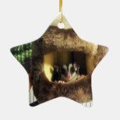 フルーリーツリートラックズベッドに砂糖ぶら下がったグライダー セラミックオーナメント (裏面)