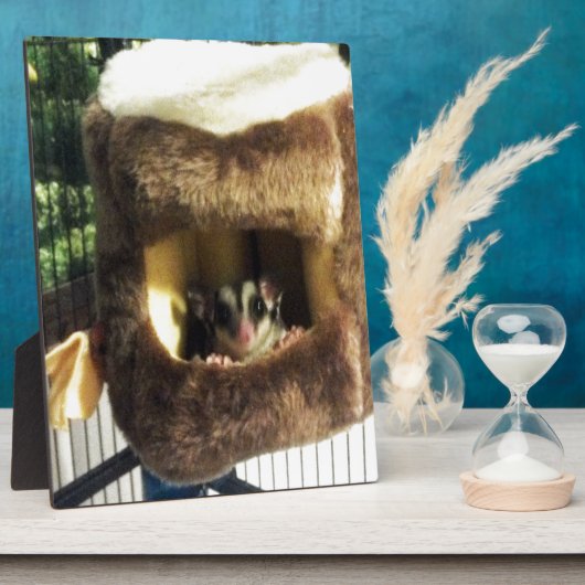 フルーリーツリートラックズベッドに砂糖ぶら下がったグライダー フォトプラーク (側面)