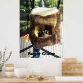 フルーリーツリートラックズベッドに砂糖ぶら下がったグライダー ポスター (キッチン)