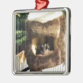 フルーリーツリートラックズベッドに砂糖ぶら下がったグライダー メタルオーナメント (左)