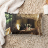 フルーリーツリートラックズベッドに砂糖ぶら下がったグライダー ランバークッション (ブランケット)