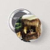 フルーリーツリートラックズベッドに砂糖ぶら下がったグライダー 缶バッジ (正面&裏面)