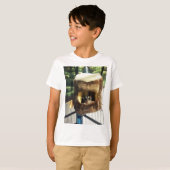 フルーリーツリートラックズベッドに砂糖ぶら下がったグライダー Tシャツ (正面フル)